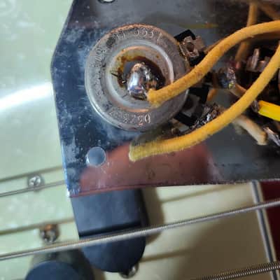 1966 Fender Mustang Bass- Dakota Red, good condition, w/ case image 17