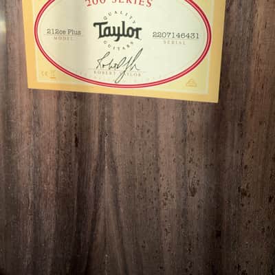 Taylor 212ce Plus (2026) - Natural Full Gloss | Excellent Condition w/ AeroCase image 9