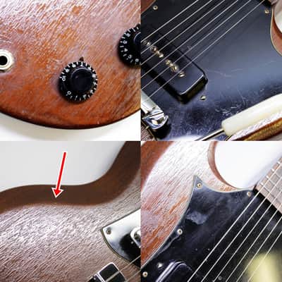 GIbson SG Junior "Large Guard" Early-70's - Natural **Amazing Player Ready to Go** image 23