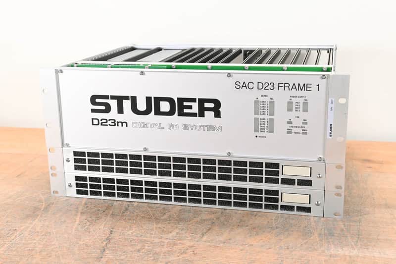 Studer D23m I/O System w/ A-Link HD Card, Fan Module, and Filter Module CG01BZL image 1