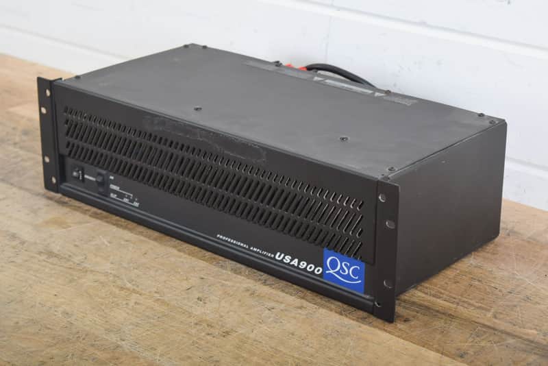 QSC USA 900 パワーアンプ ② QSC USA 900/2 Channel Rack Mount PA Amp – Action Sound Music