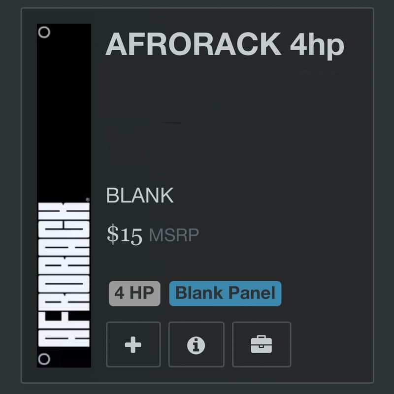 AFRORACK 4HP BLANK image 1