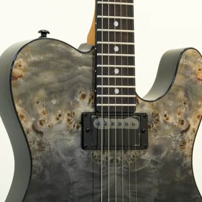 Schecter PT Standard Electric Guitar Black Fade Burst Burl image 2