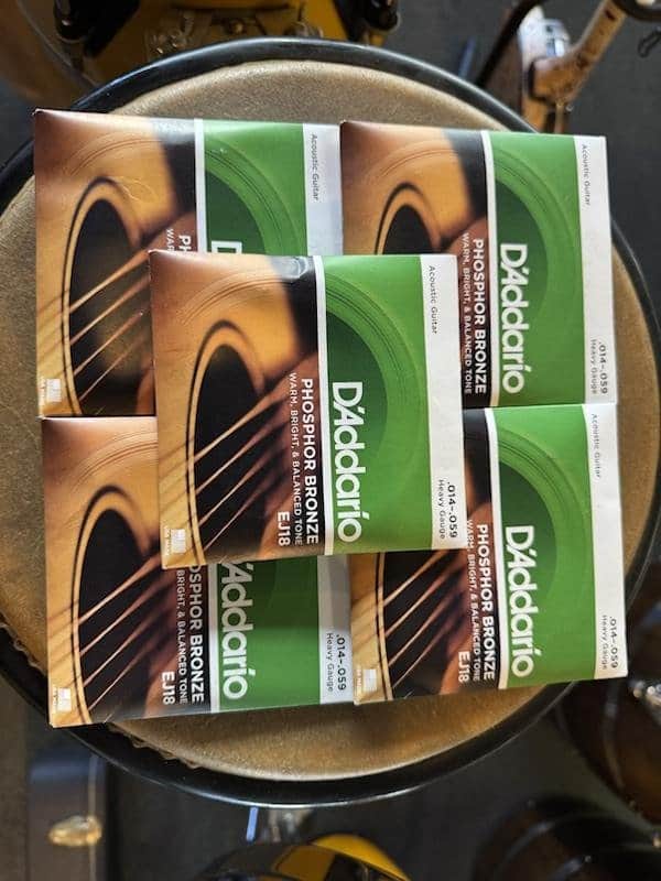D'Addario EJ18 Phos. Bronze .014-.059 (5 Packs) image 1