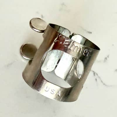 Henri Selmer (Paris) HS* Clarinet Mouthpiece and Selmer USA Silver Plated Ligature - Hard Rubber image 8