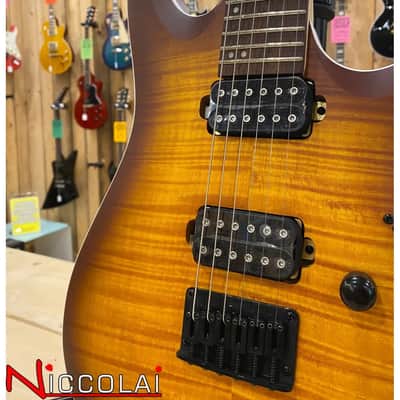 Ibanez RGA42FMDEF Dragon Eye Burst Flat image 7