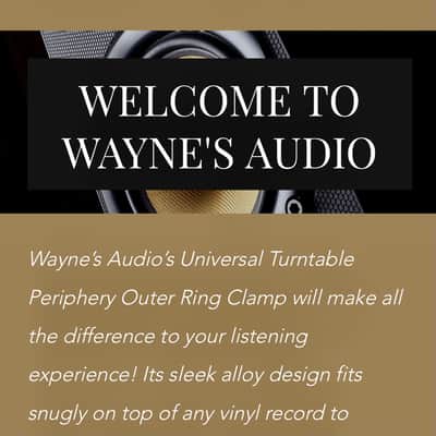 Wayne's Audio SS-U Turntable Periphery Stabilizing Outer Ring For any 12" platter image 16