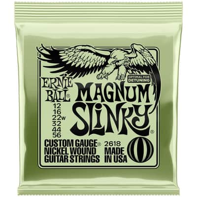 Ernie Ball P02618 Magnum Slinky Nickel Wound Electric Guitar Strings (12-56)