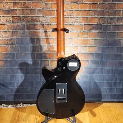 2022 Godin xTSA Trans Black FLAME Top w/ Original Gig Bag image 16