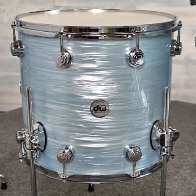 Used DW Collectors VLT 333 Maple 7pc Drum Set Pale Blue Oyster - Very Good image 7