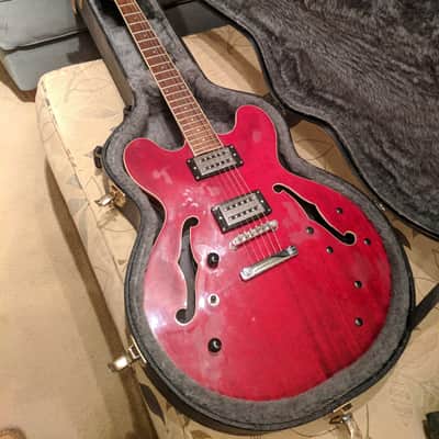 Samick Artist Series - SAN-450 - 335 copy - Lefty conversion 90s red image 10