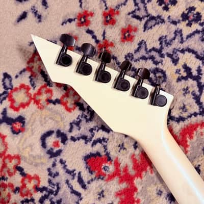 1985 B.C. Rich N.J. Series Warlock w/ Kahler - Made In Japan - Glitter Rock White image 6
