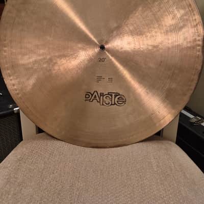 Paiste Vintage 2002 Black Label 20" Flat Ride 1970s image 2