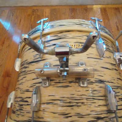 Pearl Vintage President 14 x 22 Bass Drum White Tiger Eye Finish All Original Japan Made! image 9