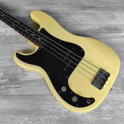 1985 Fernandes Japan FPB-40L Left Handed Precision Bass (White) image 1