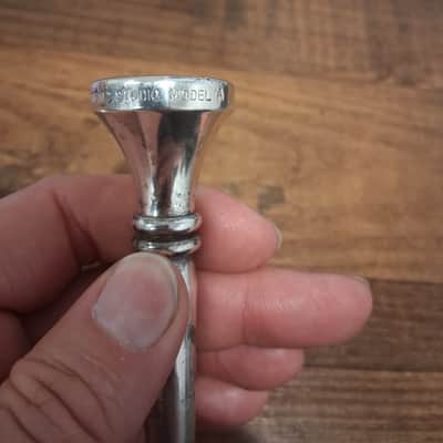 Vintage Jet-Tone Model A Trumpet Mouthpiece - Silver image 2