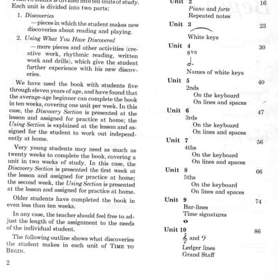 Time To Begin Library for Piano Students Revised Edition, The Look and Listen Book, 1960 Frances Clark Music Sheets Book image 3