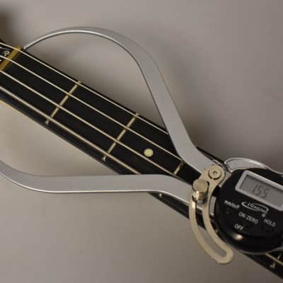 777 Guitars Custom Reverse T-Bird Bass Vintage White Relic w/HSC image 19