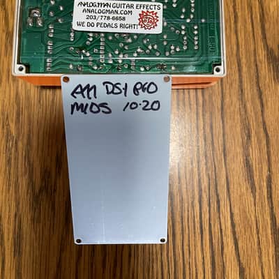 Boss DS1 with Analogman Pro/Midrange knob mods 2020 - Orange image 3