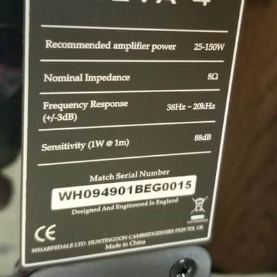 Wharfedale Reva-4 Floor Standing Hi-Fi Speakers (Pair) Complete w/ Boxes Piano Black image 8