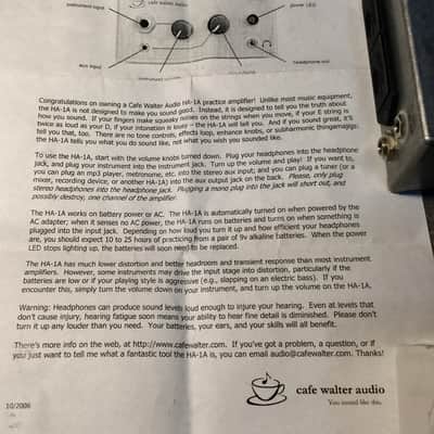 Cafe Walter HA-1A image 2