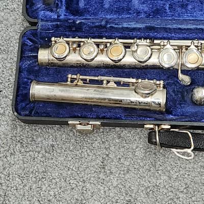 Armstrong Flute model 104 USA made with case for parts and repair image 11