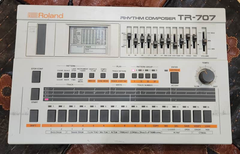 Roland TR707 Drum Machine Sequencer 1985 Japan image 1