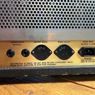 Marshall JCM 800 Lead Series Model 2203 100-Watt Master Volume Head 1986 original Black Tolex image 7