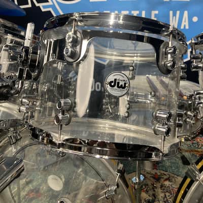 Zak Starkey's The WHO, 2010 Super Bowl Halftime Show, DW-Zildjian Custom Clear Acrylic Complete Drum Set. Authenticated! image 19