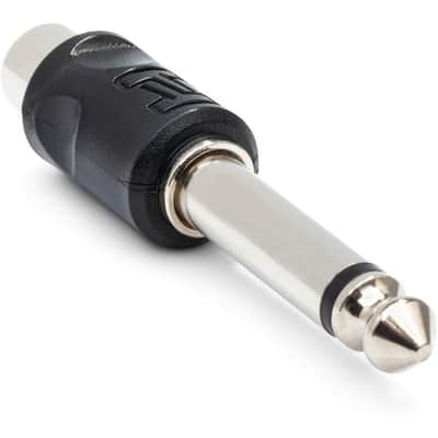 HOSA GPR-101 Adaptors, RCA To 1/4 In TS image 1