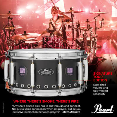 Pearl MATT MCGUIRE 14X6.5 TOUR EDITION SIGNATURE SNARE image 7