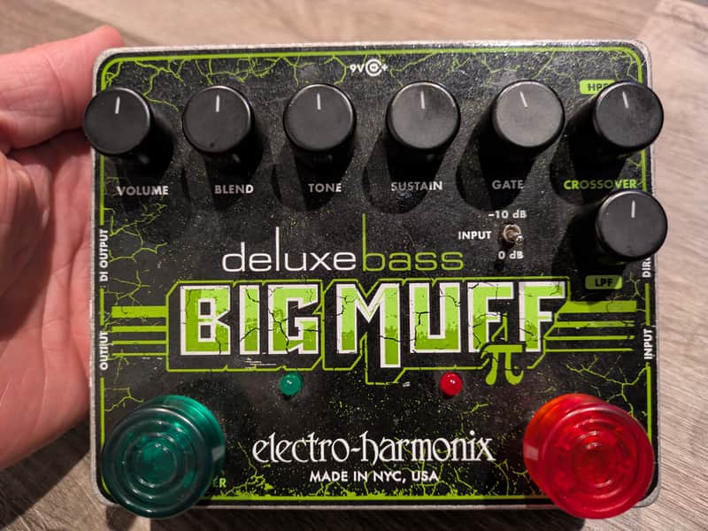 Electro-Harmonix Deluxe Bass Big Muff Pi Distortion / Sustainer 2012 - Present - Black / Green image 1
