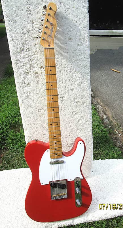 Fender 1950's Vintera Telecaster, 2022, Mexico,  Fiesta Red Finish, Gig Bag image 1