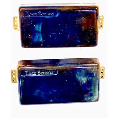 Lace Finger Burners Humbucker Guitar Pickup Set, Burnt Chrome image 1