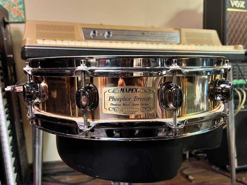 Mapex Precious metal snare series 1999-2004 - Rare Phosphor bronze image 1