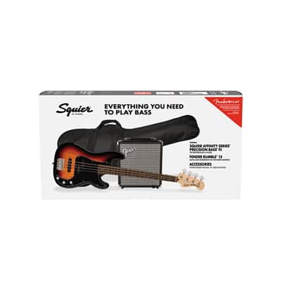 Squier Affinity PJ Bass Pack LRL 3TSB image 1