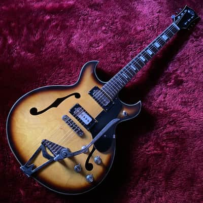 c.1968- Firstman /Burns S2-A Broadway Series Hollow Body MIJ Vintage Guitar “Sunburst” image 2