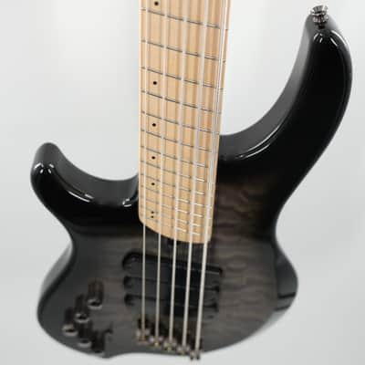 Dingwall Left-Handed Combustion 3X 5-String Multi-Scale Bass - 3-Pickup Quilt Top 2-Tone Blackburst w/Maple Fretboard image 5