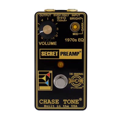Chase Tone Secret Preamp Pedal (Black & Gold) image 1