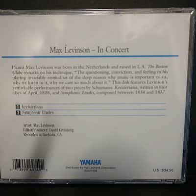 Yamaha Disklavier Artist Series In Concert - Max Levinson - Piano Soft Solo (3.5-inch Floppy Disk) image 2