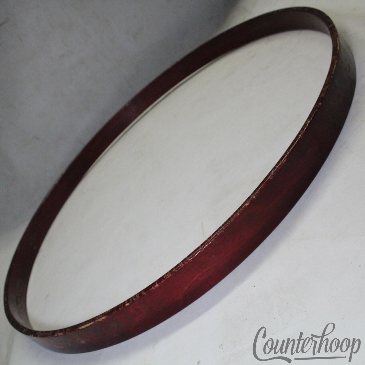 Gretsch 22" 6Ply Jasper Maple Bass Drum Hoop/Rim Red Rosewood USA Vintage 70s* — main photograph
