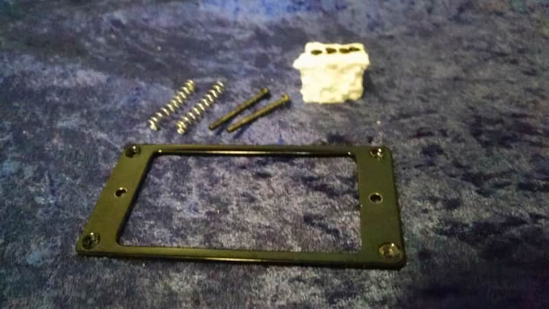 Ibanez metal pickup ring black w/hardware image 1