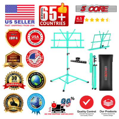 5 Core Music Stand Adjustable 52" Desktop Book Stands Portable Foldable Bild 8