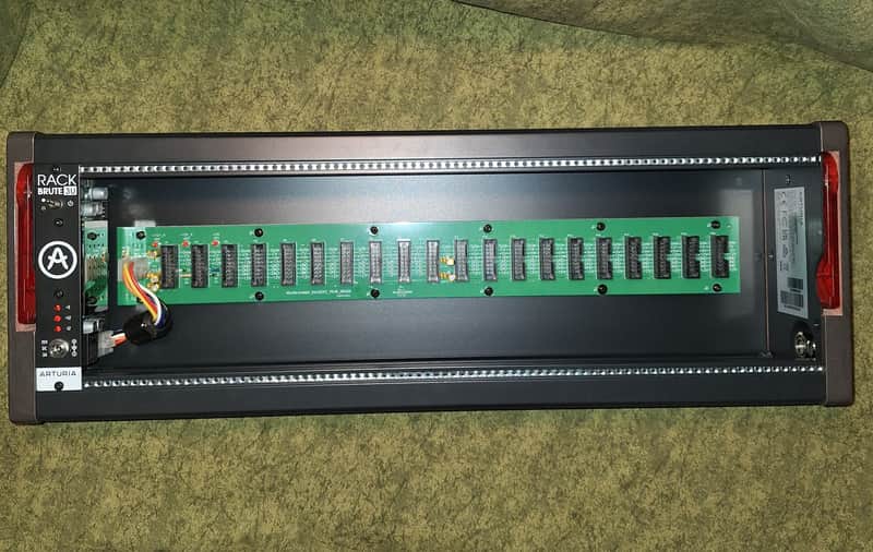 Arturia Rackbrute 3U Noir Eurorack Modular Case INCLUDES ALL HARDWARE, POWER BRICK, AND SHIPS IN ORIGINAL BOX image 1