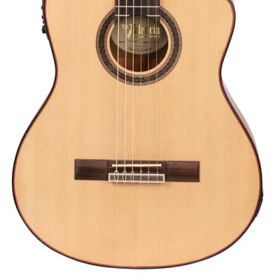 Valencia VC704CE 700 Series Solid Sitka Spruce Top Mahogany Neck 6-String Acoustic Electric Classical Guitar image 1
