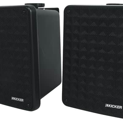 8 Kicker KB6 6.5" Black Indoor/Outdoor Home Theater Speakers+Multi-Zone Receiver image 3