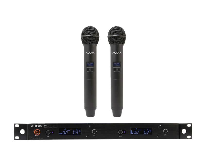 Audix AP62 OM2 2-Channel Wireless Microphone System with 2x H60/OM2 Handheld Transmitters image 1