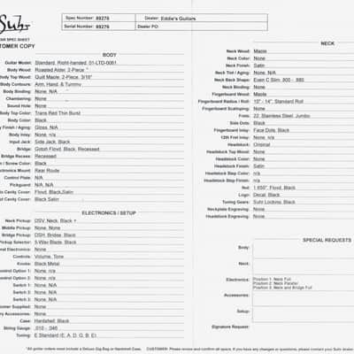 Suhr Standard Thin Burst Limited Edition - Trans Red image 16