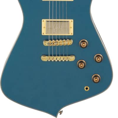 IBANEZ IC420-ABM Iceman E-guitar Antique Blue Metallic Incl. Gigbag B-Stock image 2