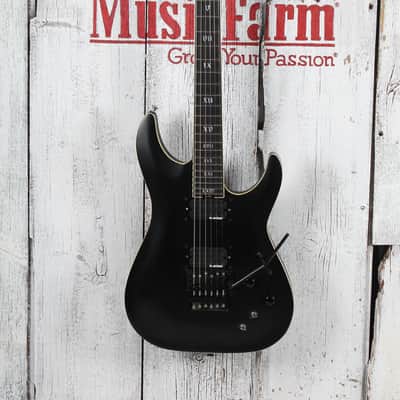 Schecter C-1 FR SLS Elite "Evil Twin" Electric Guitar Satin Black Finish image 2